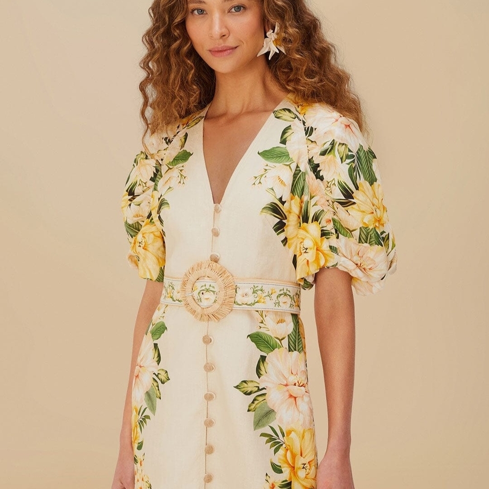 Floral Puff Sleeve Dress